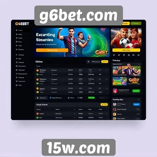 análise da interface de usuário do g6bet.com